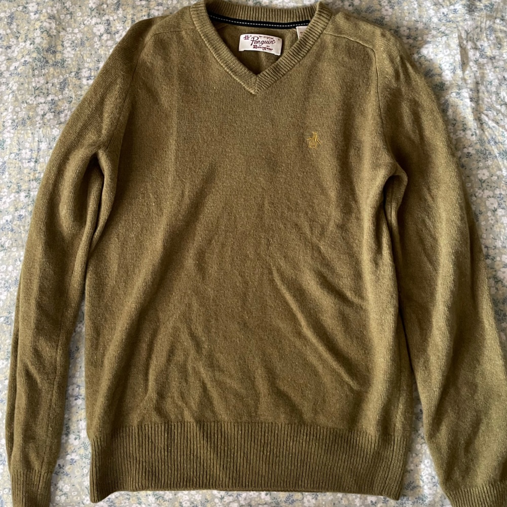 Olive green sweater